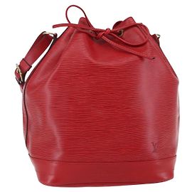 LOUIS VUITTON Bolsa de Hombro Epi Noe Roja M44007 LV Auth ep11146 Roja
