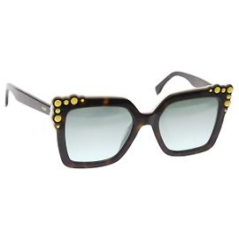 Gafas de sol FENDI de plástico marrón C9KEQ Auth hk3162 Castaño