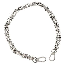 LOUIS VUITTON Chain Strap metal 22.4"" Silver LV Auth 153721M Silvery