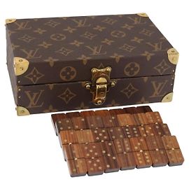LOUIS VUITTON Set di Domino Monogram Coffret Domino Trasparente LV Auth 155106SM Altro Monogramma