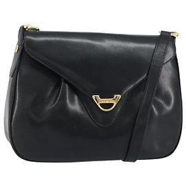 Borsa a Spalla GIVENCHY in Pelle Nera e Oro Auth bs31564 Nero D'oro
