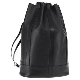 LOUIS VUITTON Borsa a Spalla Epi Randonnee GM Nera M43082 LV Auth bs29041 Nero