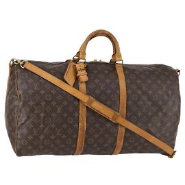 LOUIS VUITTON Sac Boston Monogram Keepall Bandoulière 60 M41412 LV Auth BA7613 Monogramme