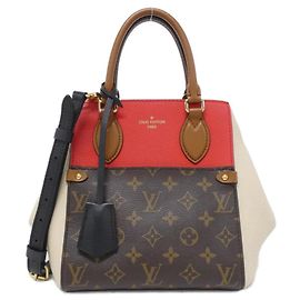Sac à main Louis Vuitton Monogram Fold Tote PM M45389 Noir Écru Fuschia