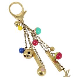 LOUIS VUITTON Porte Clés Grullo Support de Clé métal Or M62227 LV Auth 150917 Doré