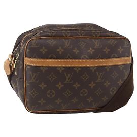LOUIS VUITTON Bolsa de Hombro Monogram Reporter PM M45254 LV Auth BA7878 Monograma