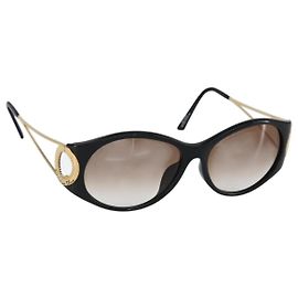 Occhiali da sole Christian Dior in plastica dorata Auth 146896 Altro