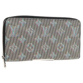 LOUIS VUITTON Portefeuille Zippy Monogram LV Pop Bleu M68662 Auth LV 154107M Bleu