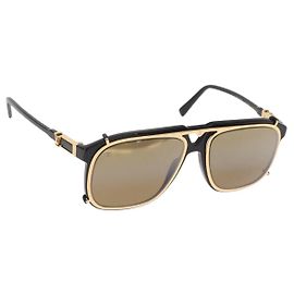 OCCHIALI DA SOLE SATELLITE LV LOUIS VUITTON plastica Nera Z1085W LV Auth 156371 Nero