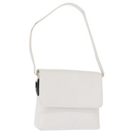 Borsa a Spalla in Pelle Bianca e Argento GUCCI 001 1998 1767 Auth BA5637 Argento Bianco