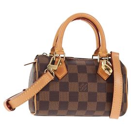 LOUIS VUITTON Mini Speedy Bolso de Mano Damier Ebene LV Auth 137150S Damier ebene