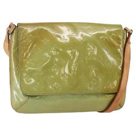 LOUIS VUITTON Sac Thompson Street Monogram Vernis Bleu Bébé M91009 Auth 146149 Bleu clair