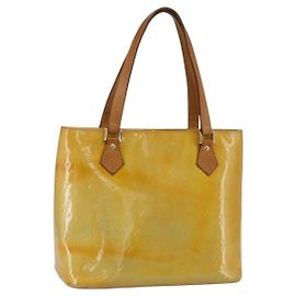 LOUIS VUITTON Handtasche Monogram Vernis Houston Grau M91053 LV Auth 155923 Grau