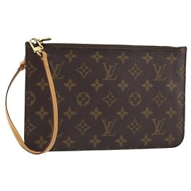LOUIS VUITTON Monogram Neverfull MM Pouch Accesorio Pouch LV Auth BA8844 Monograma
