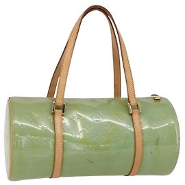 LOUIS VUITTON Sac à main Monogram Vernis Bedford Bleu Bébé M91007 LV Auth 150704 Bleu clair