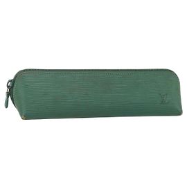 LOUIS VUITTON Epi Trousse Crayons Pen Case Green M56544 LV Auth bs31337 Green