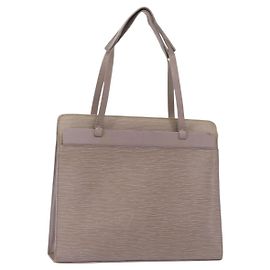LOUIS VUITTON Bolsa Tote Epi Croisette PM Lilás M5249B LV Auth ka112 Roxo