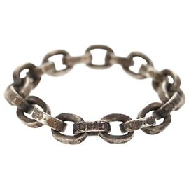Chrome Hearts Paper Chain Ring Ag925 Silber Auth 142407M Silber