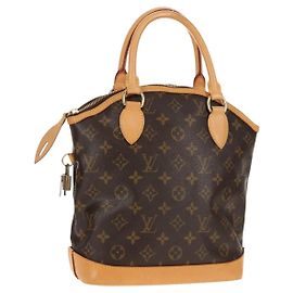 LOUIS VUITTON Bolsa de Mão Monogram Lockit M40102 LV Auth 153725V Monograma