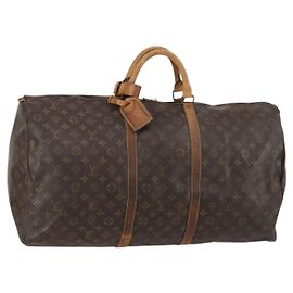 LOUIS VUITTON Bolsa Boston Monogram Keepall 60 M41422 LV Auth 145183 Monograma