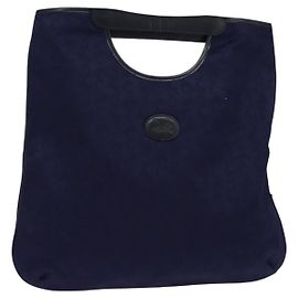 Céline CELINE C Sulky Hand Bag Canvas Navy Auth BA6229 Navy blue