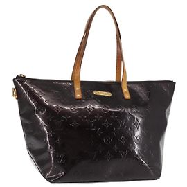 LOUIS VUITTON Sac Tote Bellevue GM Monogram Vernis Amarante M93589 Auth BA6431 Bordeaux