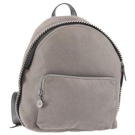 Autre Marque Stella MacCartney Falabella Chain Backpack Suede Gray Silver 410905 Auth am9133 Brown Silvery
