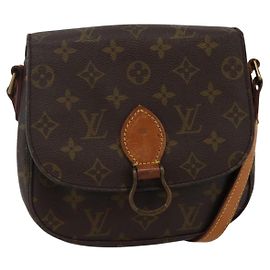 LOUIS VUITTON Bolsa de Ombro Monogram Saint Cloud MM M51243 LV Auth 142930 Monograma