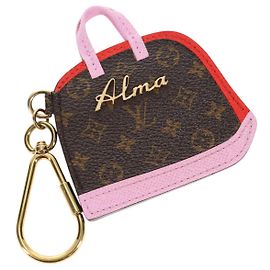 LOUIS VUITTON Monogram Pochette Cles BB Alma Key Ring M66181 LV Auth 143487V Monogram