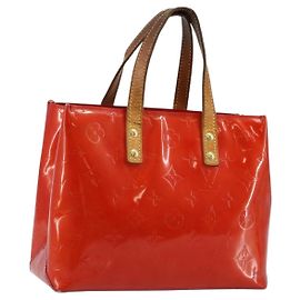 LOUIS VUITTON Monogram Vernis Reade PM Handtasche Rot M91088 LV Auth 145683 Rot