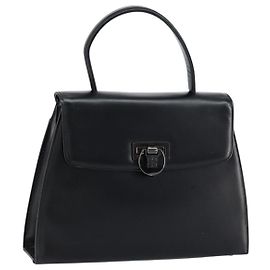 Borsa a Mano GIVENCHY in Pelle Nera e Oro Auth 149668 Nero D'oro