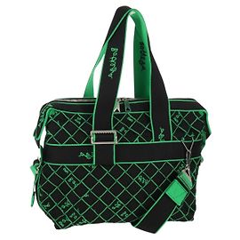 Autre Marque BOTTEGA VENETA Sac à main en toile 2 en 1 Vert Noir Argent Auth mr1618M Noir Argenté Vert