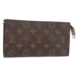 LOUIS VUITTON Monogram Bucket GM Accessory Pouch LV Auth 156073 Monogram
