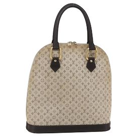 LOUIS VUITTON Mini Alma Haut Sac à Main Monogram Khaki M92203 LV Auth 153516 Kaki