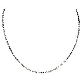 Roll Chain Halskette Chrome Hearts Ag925 Silber Auth 144823AM Silber