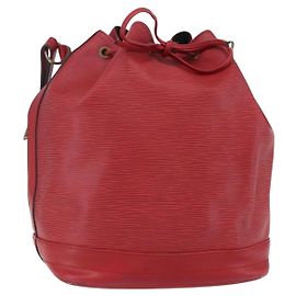 LOUIS VUITTON Bolsa de Hombro Epi Noe Roja M44007 LV Auth ka102 Roja