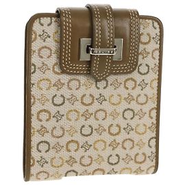Céline CELINE C Macadam Canvas Bifold Wallet Green Auth 153720V Green