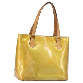 LOUIS VUITTON Handtasche Monogram Vernis Houston Grau M91053 LV Auth BA8600 Grau
