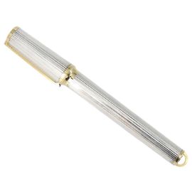Autre Marque S.T. DUPONT Füllfederhalter Metall Silberton Auth 148443 Andere