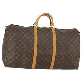 LOUIS VUITTON Bolsa Boston Monogram Keepall 60 M41422 LV Auth 155159 Monograma