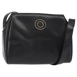 Céline Borsa a Spalla CELINE Circle in Pelle Nera e Oro Auth 156282 Nero D'oro