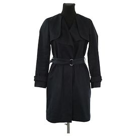 Sandro Trench coat in cotone nero Nero
