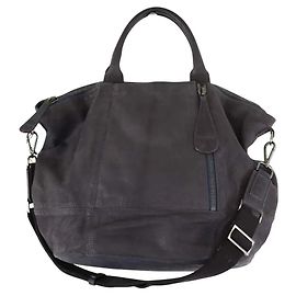 Gerard Darel Bolsa de ombro de couro cinza Cinza