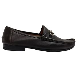 Mocassini Horsebit Gucci in pelle marrone Marrone Rosso
