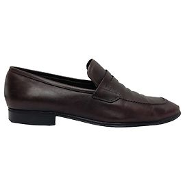 Salvatore Ferragamo Ferragamo Penny Loafer Corrado in Brown Leather Brown Red