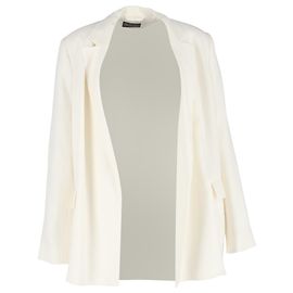 Loro Piana Blazer in White Polyester White Cream