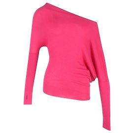 Pull asymétrique à une épaule en cachemire rose de Tom Ford Rose