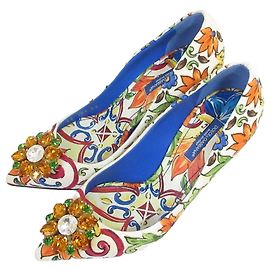 Dolce & Gabbana Pompes Majolica Dolce&Gabbana Multicolore