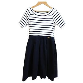 Autre Marque Vestido de Docking BLUE LABEL CRESTBRIDGE Blanco Azul Azul marino