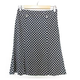 Falda acampanada de cuerda London Circle de Burberry Azul Azul marino